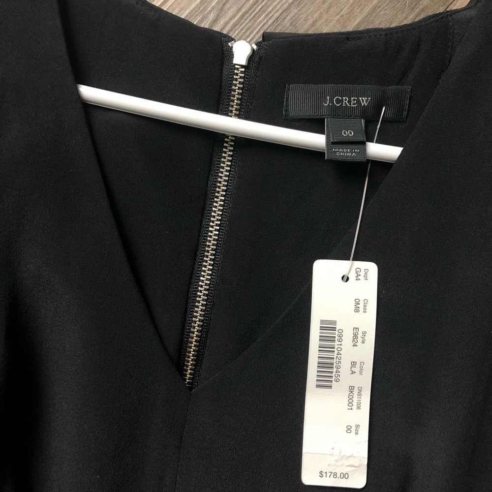 JCrew e9824 silk midi sheath dress 00 bnwt - Picture 8 of 9